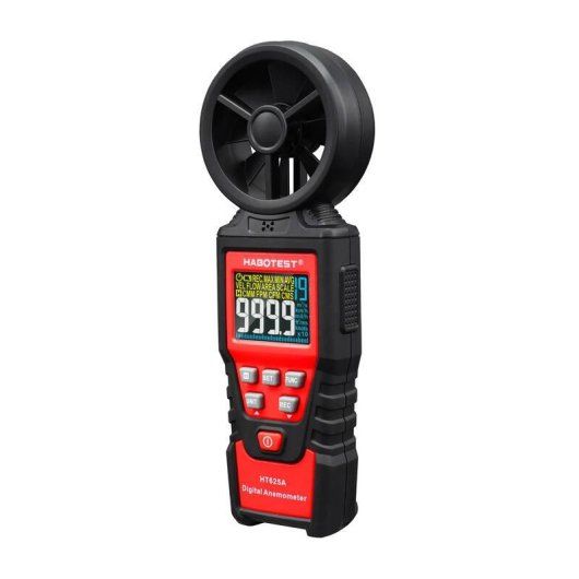 Anemómetro Digital Habotest HT625A Medidor de Viento y Caudal de Aire