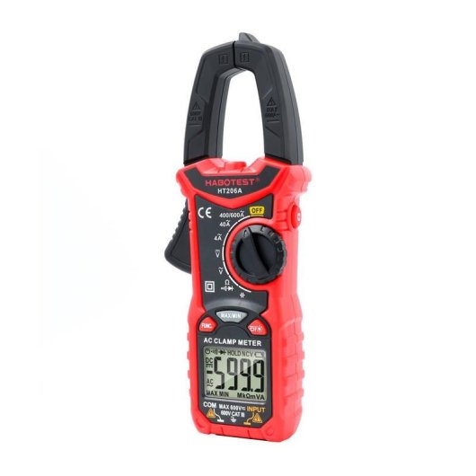 Pinza Amperimétrica Digital Habotest HT206A True RMS 4000 Counts
