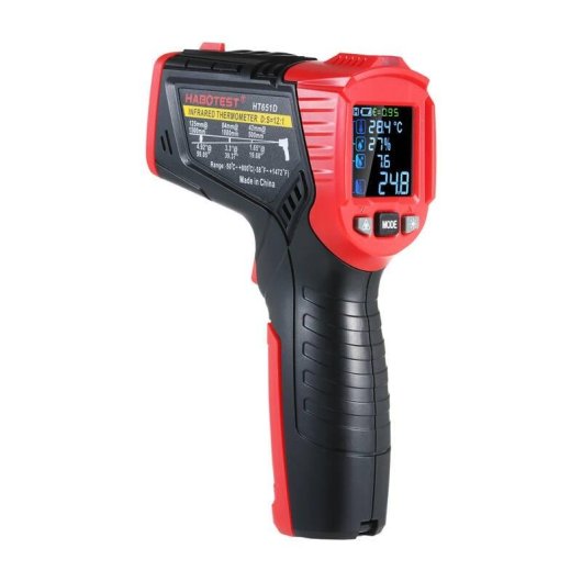 Termómetro Infrarrojo Habotest HT651D Láser Digital con Termopar K