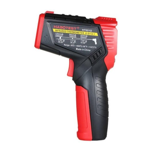 Termómetro Infrarrojo Habotest HT651D Láser Digital con Termopar K