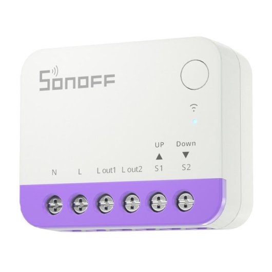 Relé Wi-Fi Sonoff MINI-RBS Control persianas Matter Compacto empotrable Programación