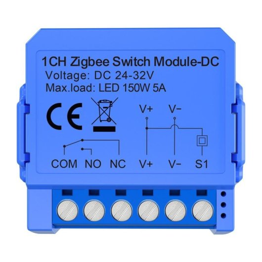 Interruttore Intelligente Avatto ZWSM16-DC32V-1 ZigBee con Contatto Secco e Controllo Remoto