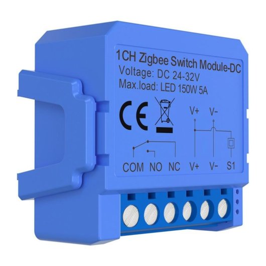Interruttore Intelligente Avatto ZWSM16-DC32V-1 ZigBee con Contatto Secco e Controllo Remoto