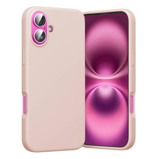 Funda para móvil Vention KUHP0-10 Silicone Líquida Rosa Compatível iPhone 16 MagSafe