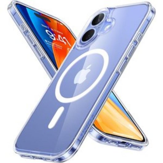 Funda para móvil Torras Diamond-Mag Serie Transparente TPU Magnética para iPhone 16