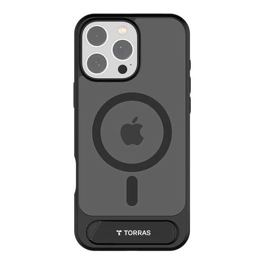 Funda para móvil Torras Pstand rigide magnétique noire pour iPhone 16 Pro Max