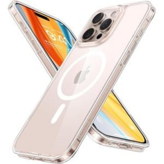 Capa para telemóvel Torras Diamond-Mag TPU Transparente Magnética para iPhone 16 Pro