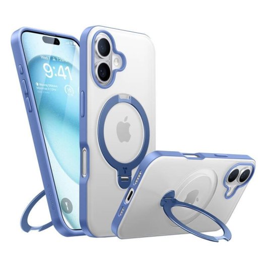 Funda para móvil Torras Ostand Spin Magnética 360º Azul para iPhone 16