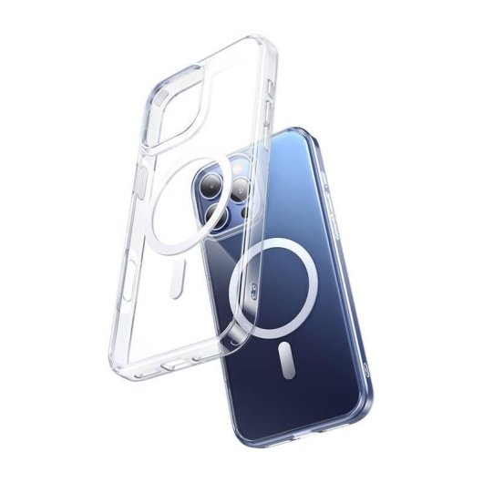 Funda para móvil McDodo PC-4923 Magnética PC+TPU Transparente para iPhone 16 Pro Max