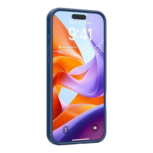 Funda para móvil Torras Ostand Pro rígida antifadiga azul para iPhone 16 Pro Max