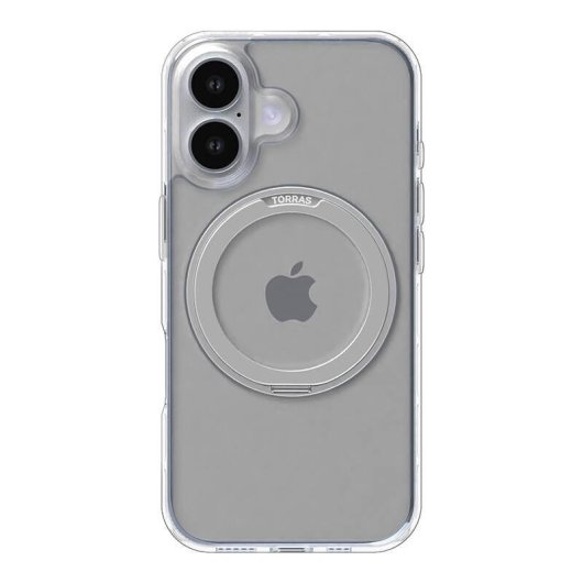 Funda para móvil Torras Ostand Pro Transparente TPU com anilha giratória para iPhone 16