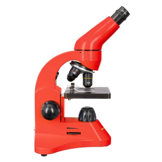 Microscope Levenhuk Rainbow 50L PLUS Orange Kit Expériences Ergonomique