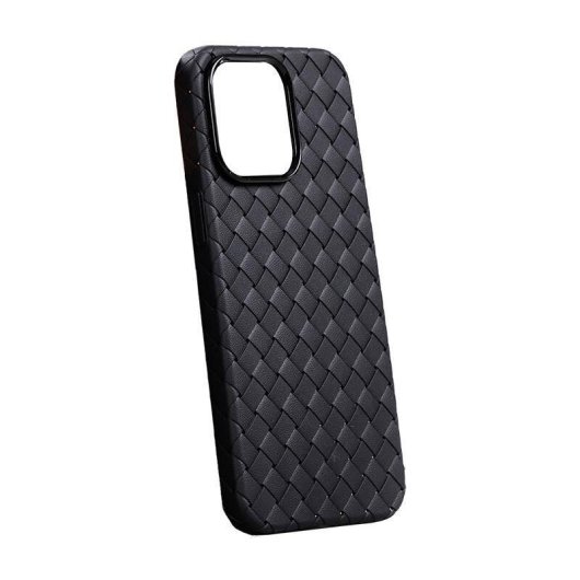 Funda para móvil Joyroom JR-BP005 TPU tressée noire pour iPhone 15 Pro Max