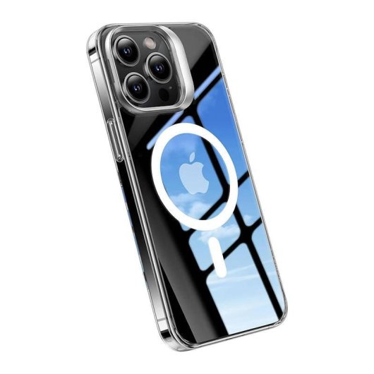 Funda para móvil Torras SIMPLI PRO transparente mit magnetischem Ständer für iPhone 15 Pro