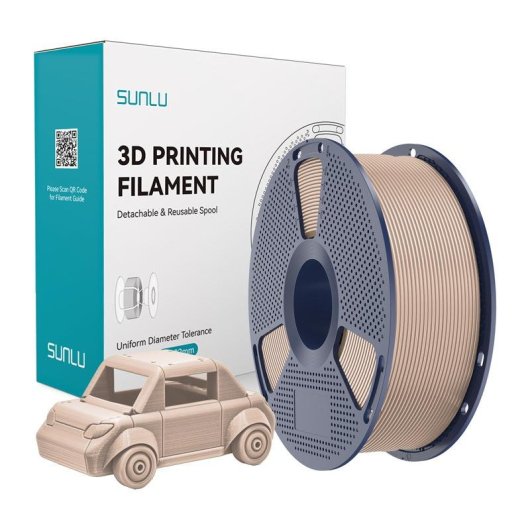Filamento PETG Sunlu PETG Be Beige 1,75 mm Alta Durabilidad Impresión 3D