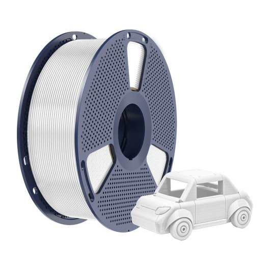 Filamento PETG Sunlu PETG W Blanc 1,75 mm Haute Durabilité Impression 3D