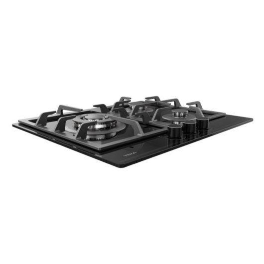 Piano cottura a gas Teka GBC 63110 Nero integrato 60 cm vetro ceramico 3 fuochi