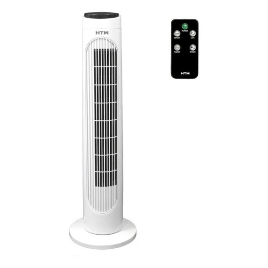 Coluna de Ar HTW VTR-50BL 50W 3 Velocidades Oscilação Comando Temporizador