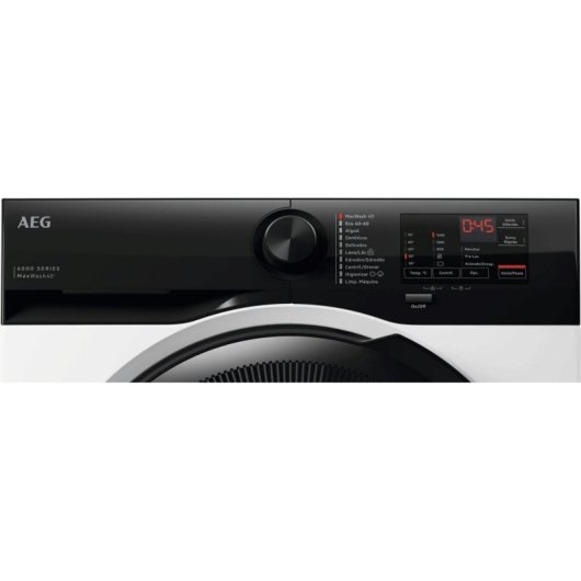 Lavadora AEG LFE6D84N4B Carga Frontal 8 Kg 1400 rpm A Blanca con IA WashAssist