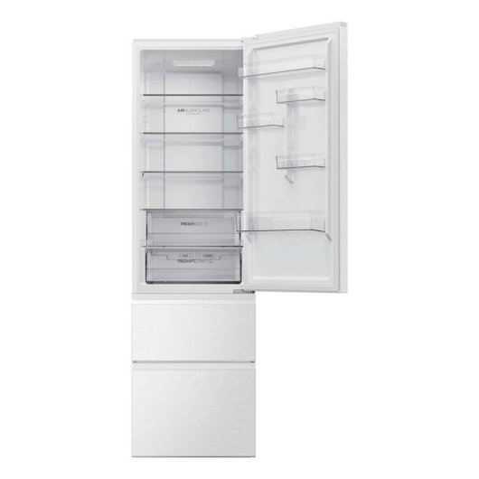 Frigorífico Combi Haier HTR3620CNPW No Frost 205 cm 414 L C Branco
