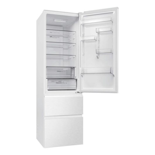 Frigorífico Combi Haier HTR3620CNPW No Frost 205 cm 414 L C Branco