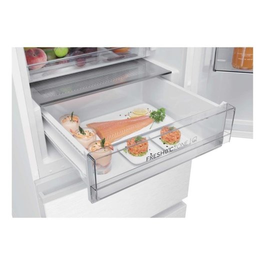 Frigorífico Combi Haier HTR3620CNPW No Frost 205 cm 414 L C Branco
