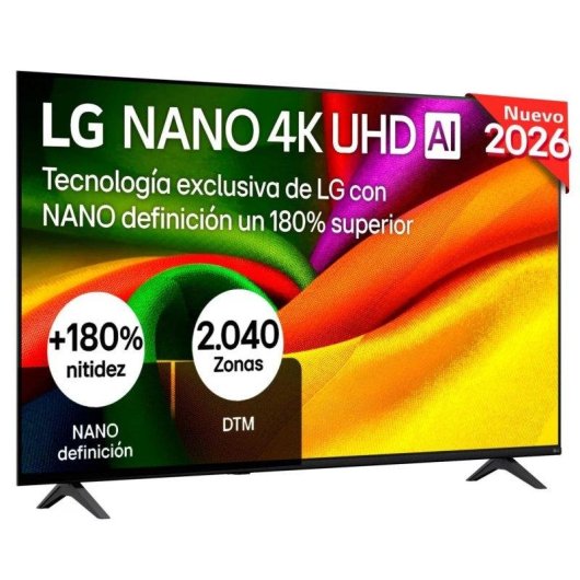 TV LG NANO 4K UHD AI 55NU8E0B3LA 55" 4K UHD 60Hz Smart TV WebOS HDR10