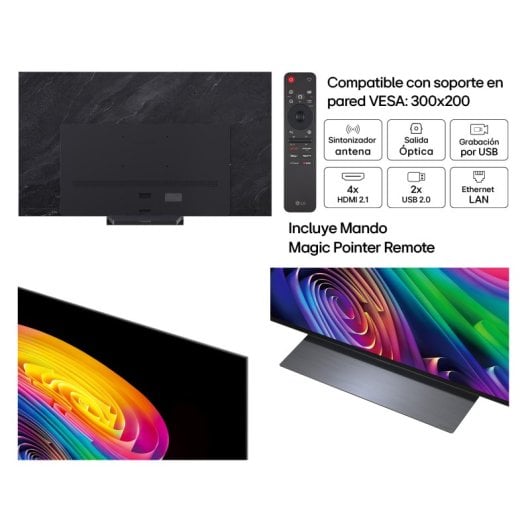 TV LG OLED evo AI OLED77C64LA 77" 4K UltraHD 120Hz Smart TV WebOS HDR10 Dolby Vision Gaming