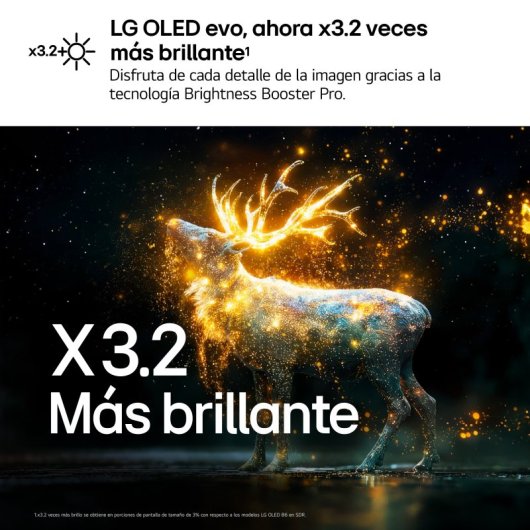 TV LG OLED evo AI OLED77C64LA 77" 4K UltraHD 120Hz Smart TV WebOS HDR10 Dolby Vision Gaming