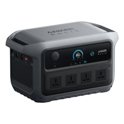 Estación de energía Anker SOLIX C2000 Gen 2 2048Wh 4 puertos AC y 4 USB Batería Li-ion Pantalla LCD Cargador solar