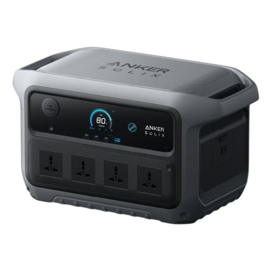 Estación de energía Anker SOLIX C2000 Gen 2 2048Wh 4 puertos AC y 4 USB Batería Li-ion Pantalla LCD Cargador solar