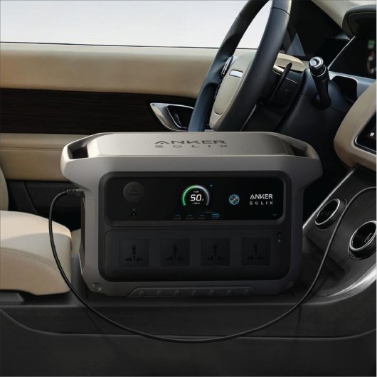 Estación de energía Anker SOLIX C2000 Gen 2 2048Wh 4 puertos AC y 4 USB Batería Li-ion Pantalla LCD Cargador solar