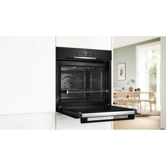Horno Multifunción Bosch Serie 4 HQG572EB3 71L 60cm Pirolítico A+ Vapor WiFi Negro
