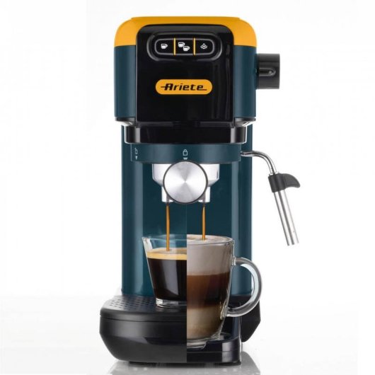 Cafetera Espresso Semi-automática Ariete 1399/16 1,1 L 15 Bares Amarilla con espumador