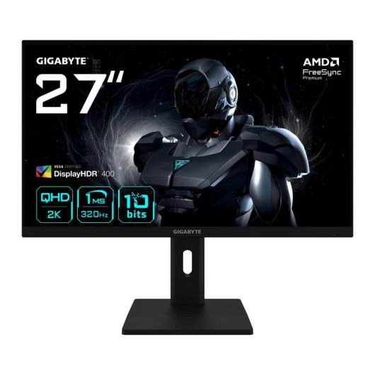 Monitor GIGABYTE G27Q3 27" Quad HD 320Hz IPS FreeSync Premium HDR400 Ajuste de altura