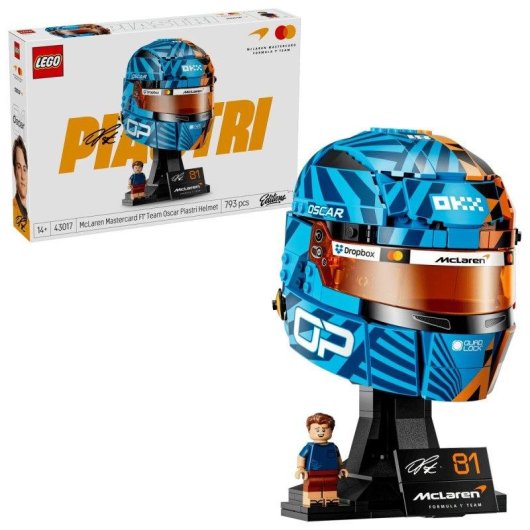LEGO Editions McLaren Mastercard F1® Team Casco di Oscar Piastri 43017 793 pezzi