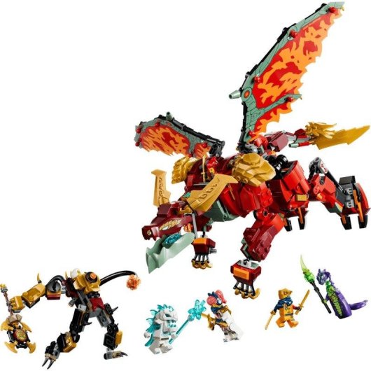 LEGO NINJAGO Meca Dragón Transformable de Wyldfyre 71868 821 Teile