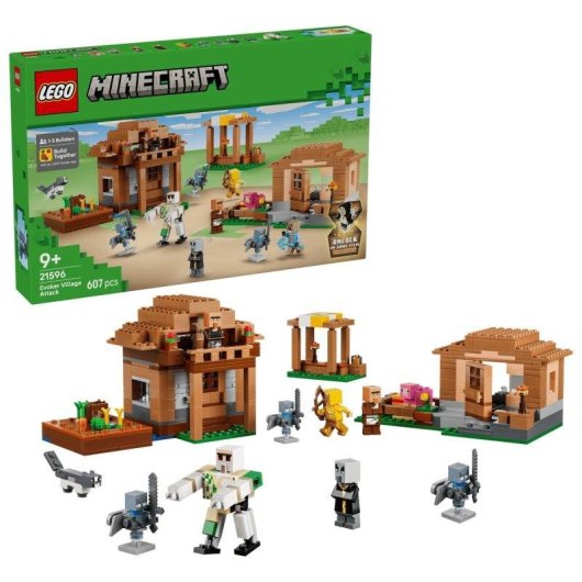 LEGO Minecraft Ataque del Evocador a la Aldea 21596 607 piezas