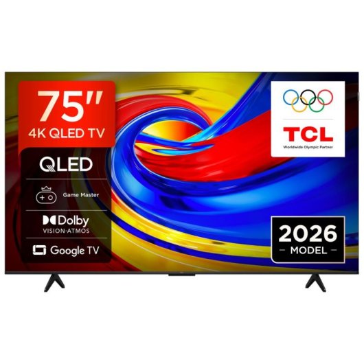 TV TCL QLED 75P7L 75" 4K Ultra HD 60Hz Smart TV Google TV HDR10 Dolby Vision