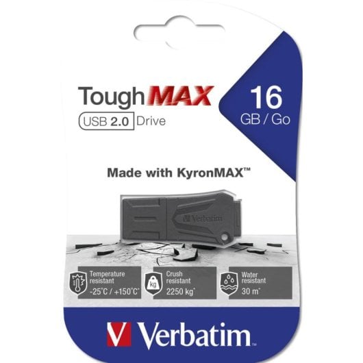 Unidad USB Verbatim ToughMAX 16 GB Negro resistente y ligera