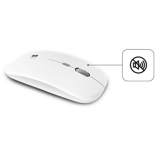 Teclado Subblim Combo Multidispositivo Compacto membrana inalámbrico plata portugués