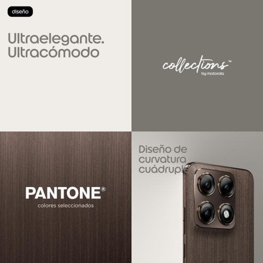 Motorola Edge 70 Pro 5G 12GB 6.78" 512GB Holz Dreifachkamera