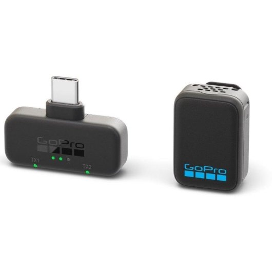 Microfone GoPro Kit sem fios USB com receptor USB-C e acessórios