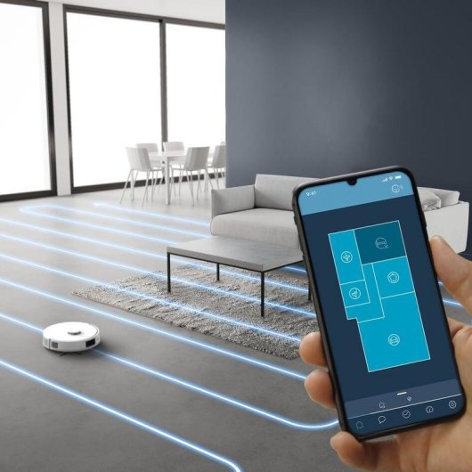 Robot Aspirador Rowenta X-Plorer RR9197WH Navegación Inteligente 4.000 Pa Wifi Blanco