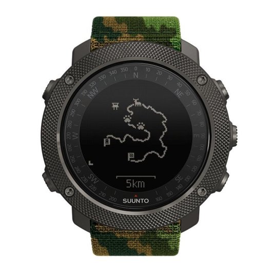 Suunto Traverse Alpha Bluetooth GPS 50mm Camuflaje Correa Textil Resistente al Agua 100m