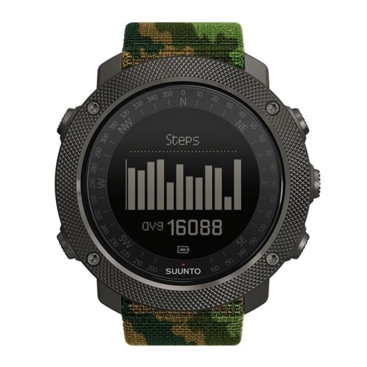 Suunto Traverse Alpha Bluetooth GPS 50mm Camuflaje Correa Textil Resistente al Agua 100m