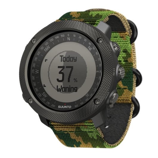 Suunto Traverse Alpha Bluetooth GPS 50mm Camuflaje Correa Textil Resistente al Agua 100m