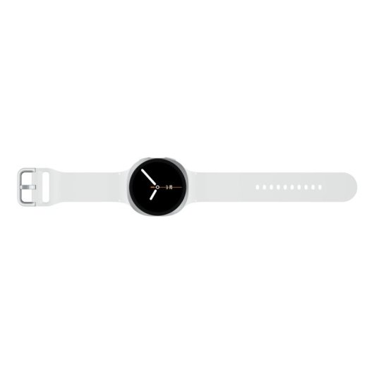 Samsung Galaxy Watch8 Bluetooth GPS NFC 44mm Plata Correa Blanca M Versión Internacional