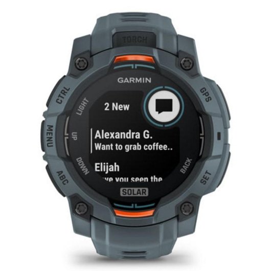 Garmin Instinct 3 Bluetooth GPS 45mm Titane Gris Taille Unique Étanche 10ATM