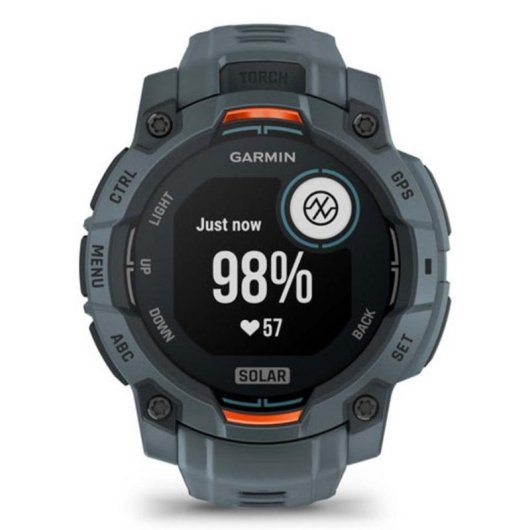 Garmin Instinct 3 Bluetooth GPS 45mm Titane Gris Taille Unique Étanche 10ATM